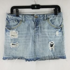 Mudd Women's Skirt Cut-Off Denim